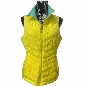 Sunice Maci Climaloft Reversible Thermal Vest Yellow Seafoam Size L